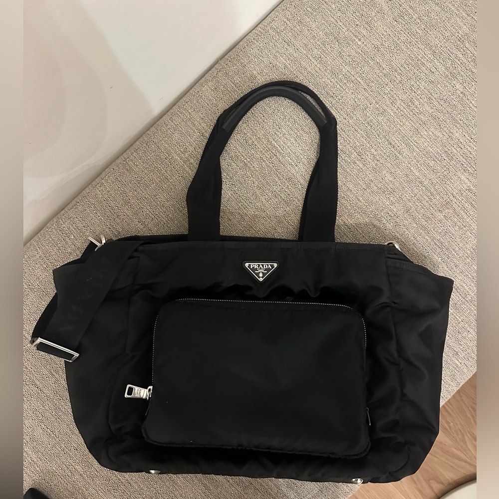 Prada Black Briefcase with Modern Design